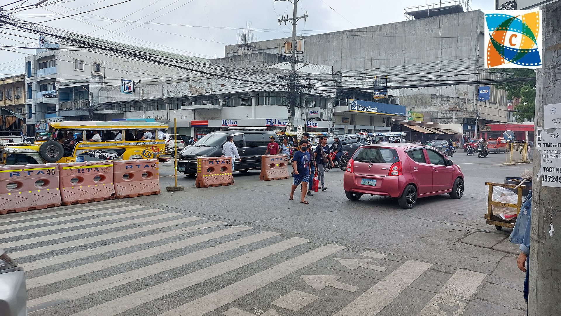 SIGHTS OF CAGAYAN DE ORO CITY & NORTHERN MINDANAO - Blocked Pedestrian Crossing at Cogon Market