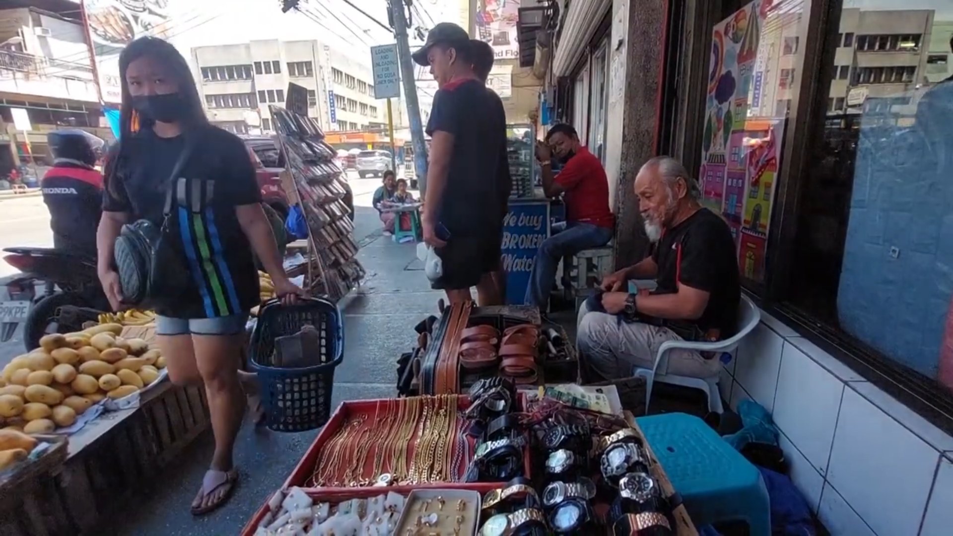 SIGHTS OF CAGAYAN DE ORO CITY & NORHTERN MINDANAO - PHOTO - Umbrella + Shoe Makers on the Streets