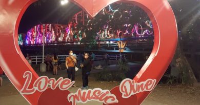 SIGHTS OF CAGAYAN DE ORO CITY & NORTHERN MINDANAO - The lights of the Ysalina Bridge and Duaw Kagayan Park in CDO
